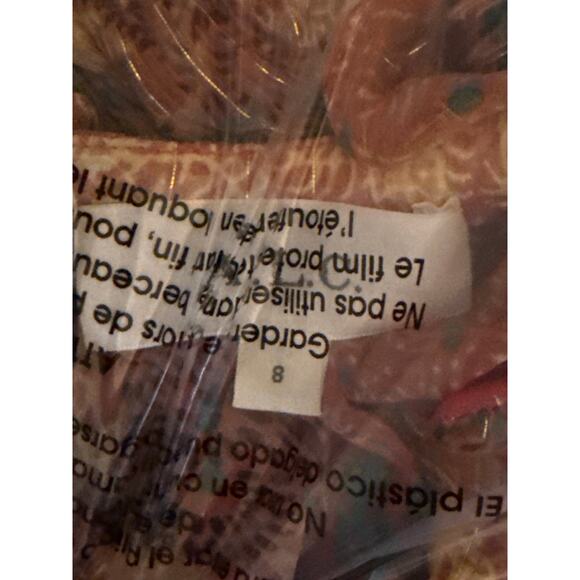 ALC Long Sleeve Silk Mini Dress V Neck Cinched Waist - Picture 8 of 9